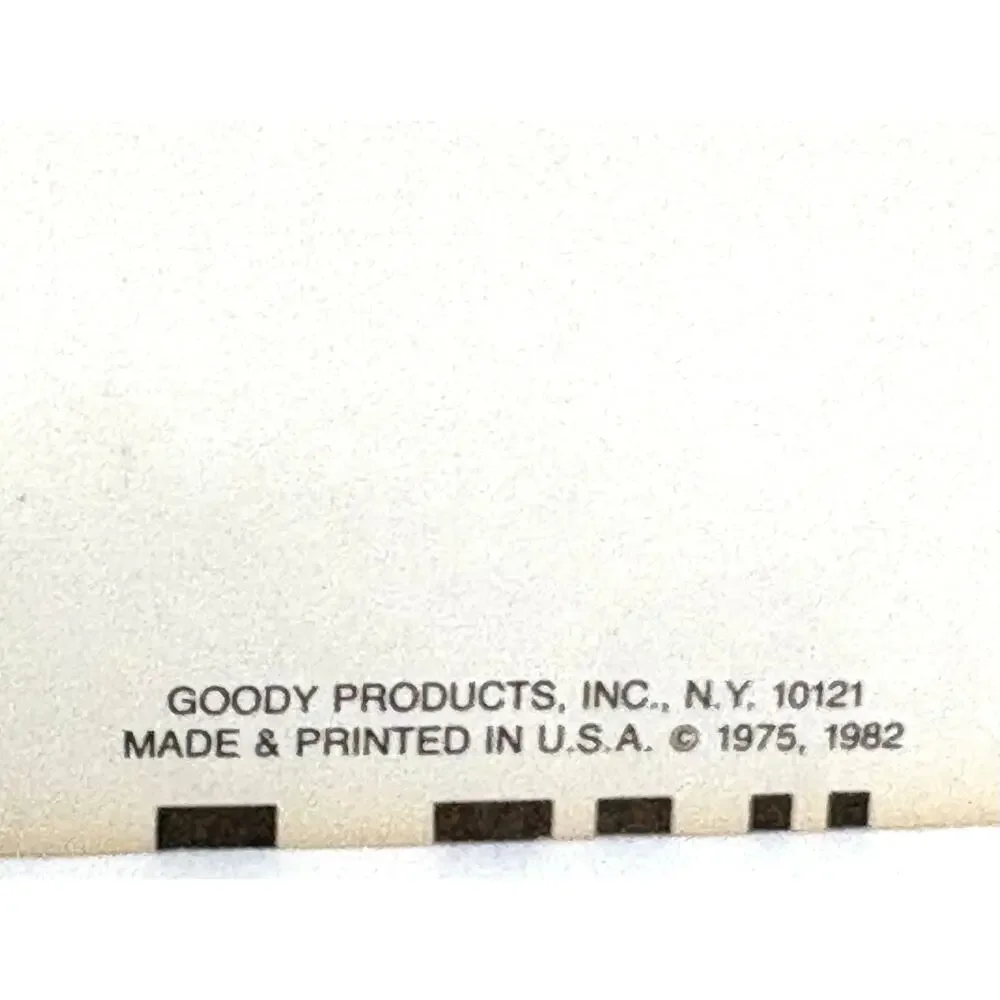 Vintage Goody Barrettes 2.5” Metal Clasp #735 White Black 1982 NIP (2)